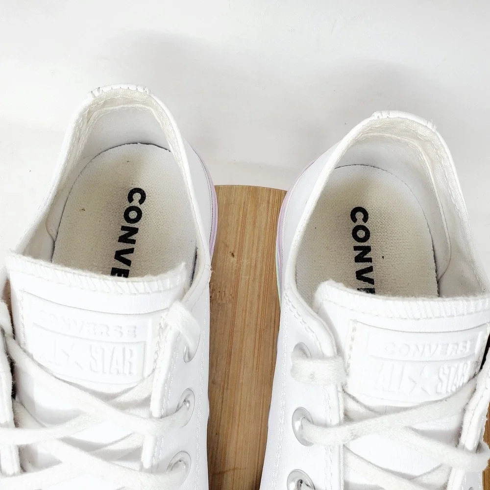 Converse All Star Lift Platform Shoes Womens 7.5 Glitter Colorful Chunky Sneaker